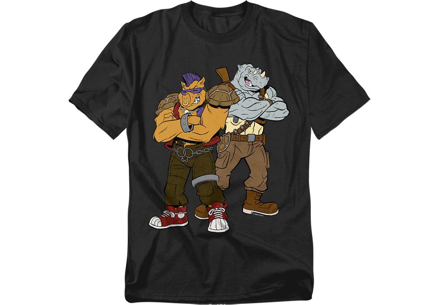 Мужская футболка Teenage Mutant Ninja Turtles Bebop And Rocksteady, цвет: Чёрный — фото 1