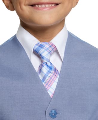 Boys' 4T-7 V-Neck Vest, Pants, Long-Sleeve Shirt and Tie, 4-Piece Set