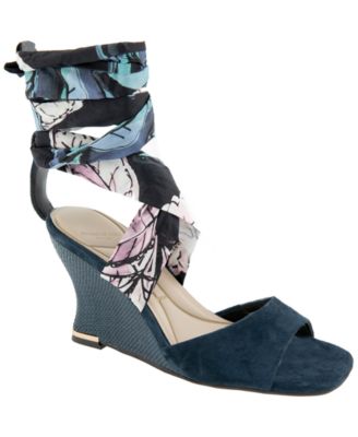 Women's Fabia Ankle-Wrap Wedge Sandals