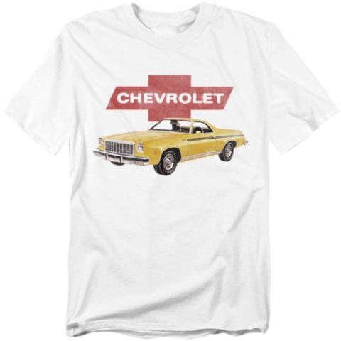 Мужская футболка Corvette Big & Tall Chevy Chevrolet El Camino, цвет: Белый