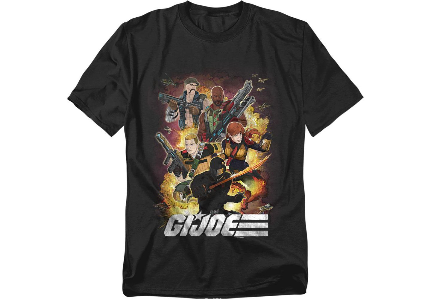Мужская футболка Hasbro+ Big & Tall + G.I. Joe Hero Group, цвет: Чёрный — фото 1