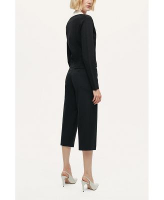 Women's Contrast Collar Knit Cardigan