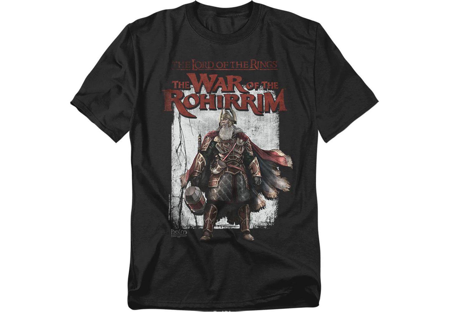 Мужская футболка Lord Of The Rings War Of The Rohirrim Helm Hammerhand Band, цвет: Чёрный — фото 1