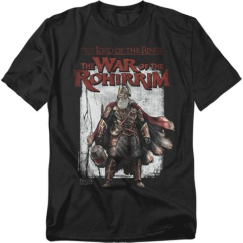 Мужская футболка Lord Of The Rings War Of The Rohirrim Helm Hammerhand Band, цвет: Чёрный