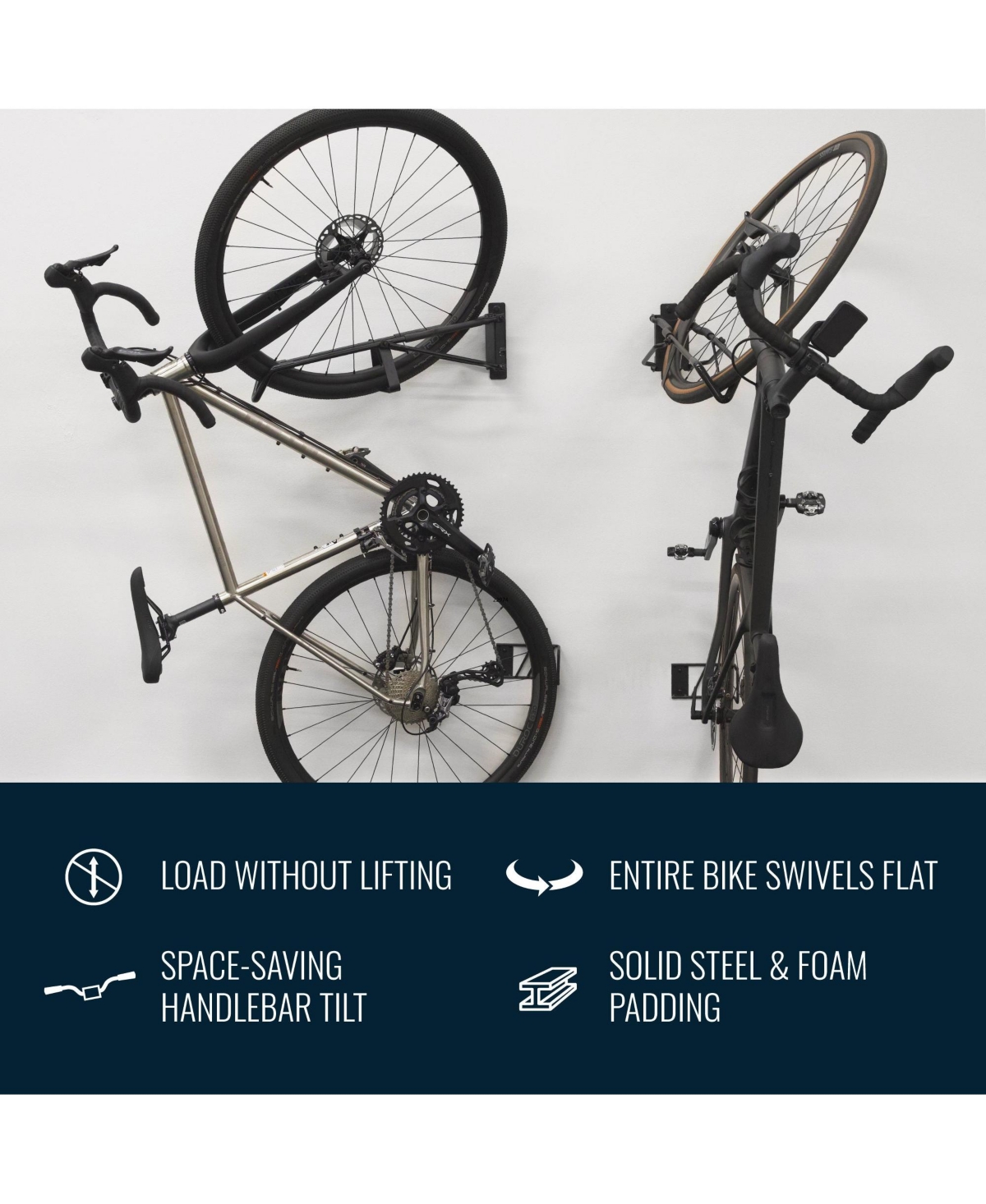 StoreYour SwivelStow No-Lift Road & Gravel Bike Rack