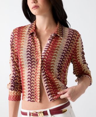 Women's Izzy Collared Long-Sleeve Top