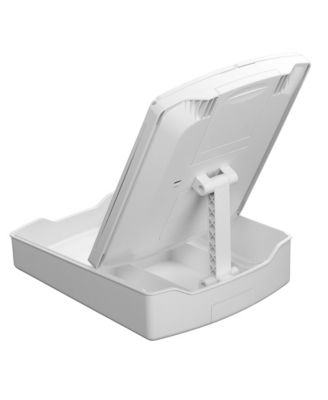 Tri-Fold Travel Makeup Mirror with Lights and Organizer, 5" x 8"