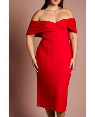 Women's Bardot Ponte Midi Dress