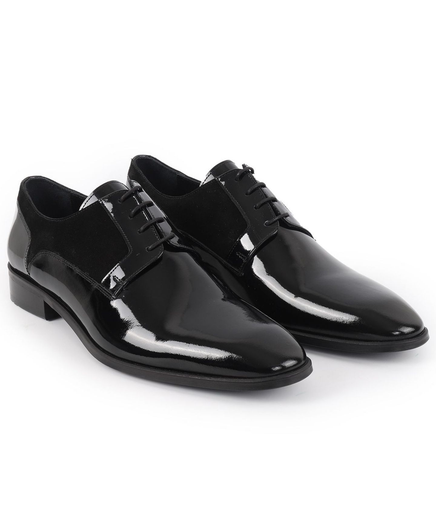 Мужские туфли VELLAPAIS Lace-Up Oxford, цвет: Чёрный — фото 6