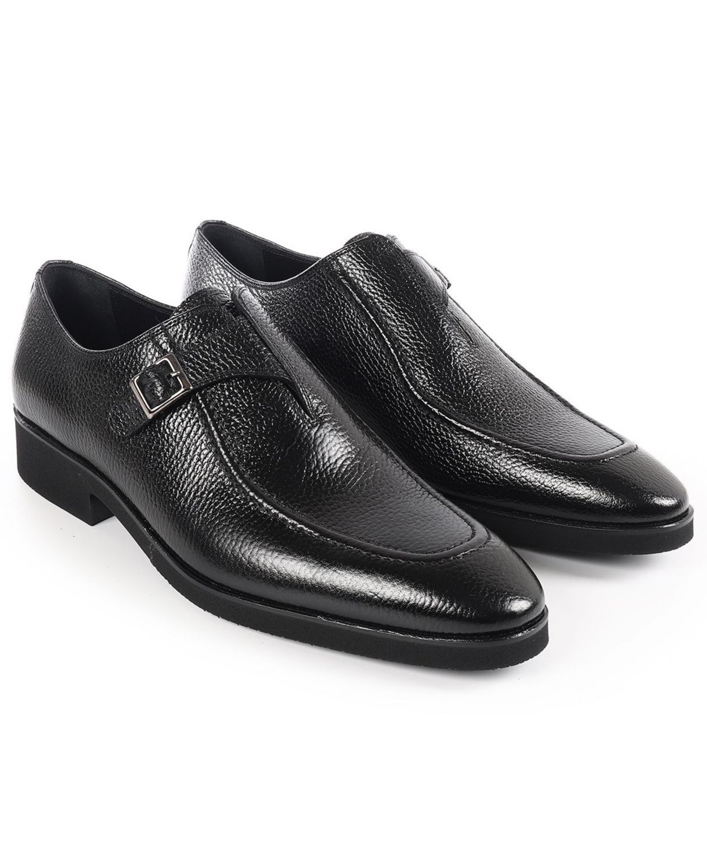 Обувь VELLAPAIS Men's Slip-On Dress Shoes, цвет: Чёрный — фото 5