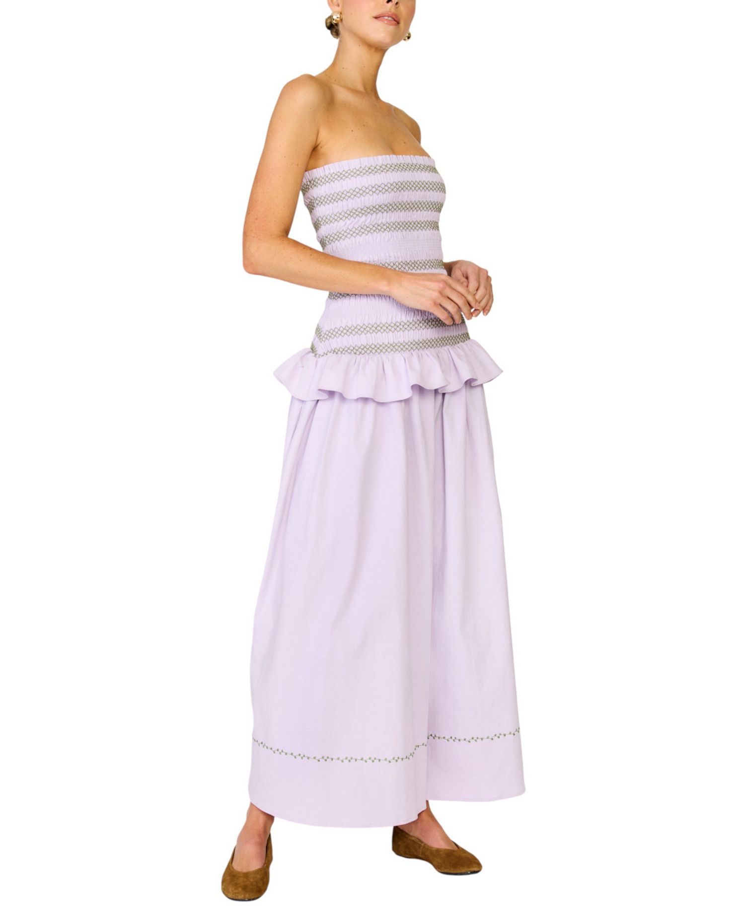 Women's Amnesia Strapless A-Line Maxi Dress