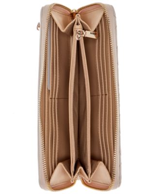 Lucci Boxed Floral Print Large Zip Around Wallet