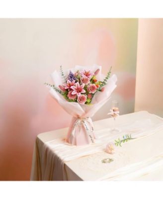 3D Wooden Flower, TW041 DIY Craft Kit for Adults, Floral Decor for Table, Centerpiece, Gift for Women