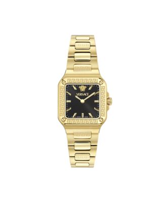 Women's Greca Edge IP Yellow Gold Bracelet Watch, 30x30mm