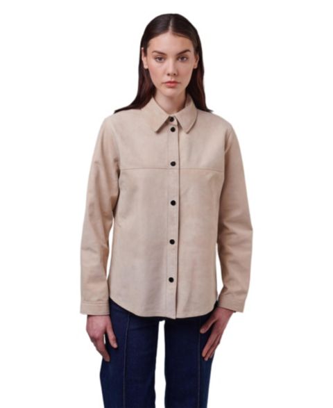 Женские рубашки Furniq UK Suede shirt