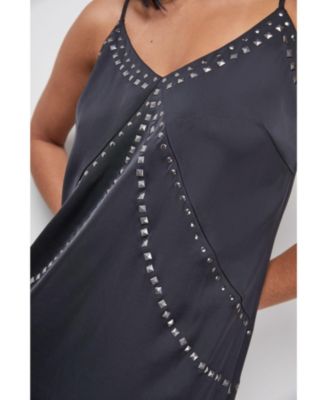 Women's Premium Stud Embellished Slip Dress