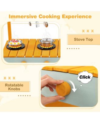 Corner Play Kitchen with Lights & Sounds, Suitable for Ages 3