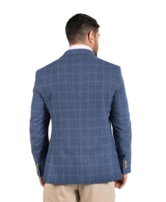 Men's Melange Yarn Dye Windowpane Sport Coat