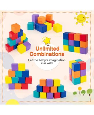 12-Piece Soft Foam Building Blocks and Climbing Cubes Set for Kids
