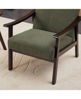 Mid-Century Modern Chair with Solid Wood Frame