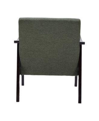 Mid-Century Modern Chair with Solid Wood Frame