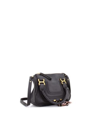 Small Marcie Satchel Leather