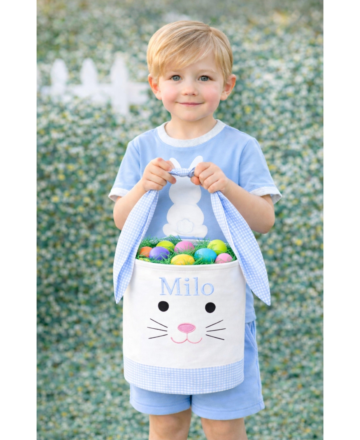 Bits & Bows Kids Easter Bunny Basket Tote