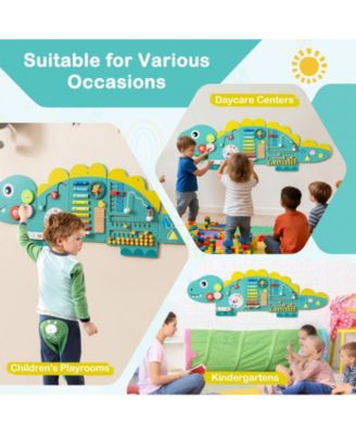 11-in-1 Dinosaur Activity Wall Busy Board Panels