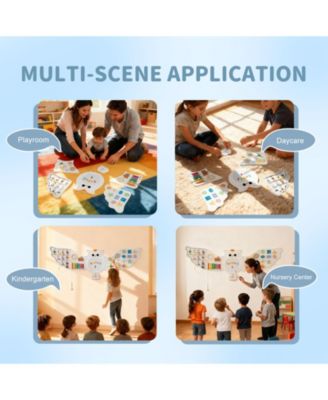 11-in-1 Owl Activity Wall Busy Board Learning Center