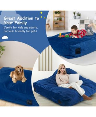 Sensory Crash Pad Mat with Foam Blocks, Washable Cover
