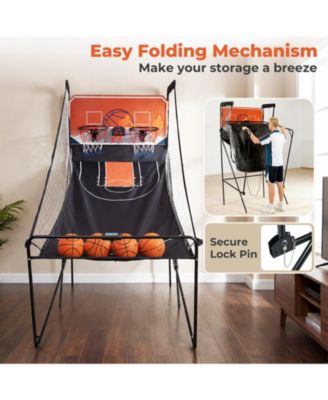 Basketball Arcade Game Collection Kids  Foldable Game with 8 Modes