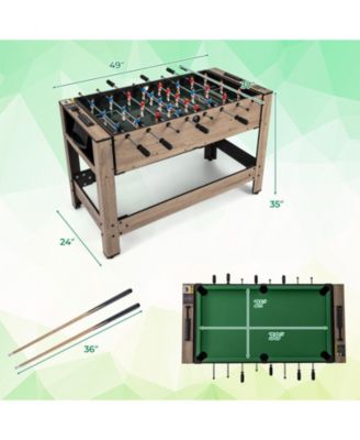 2-in-1 Swivel Game Table for Teens & Adults