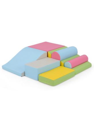 7-Piece Foam Climbing Blocks Soft Play Set for Toddlers and Crawling Babies