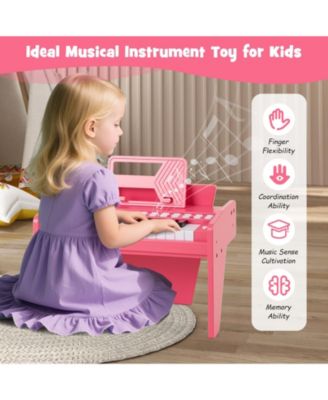 25-Key Children's Piano Keyboard, Adjustable Speed & Volume for Early Music Education and Fun