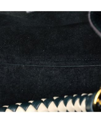 Small Iris Shoulder Bag Leather with Braided Detail