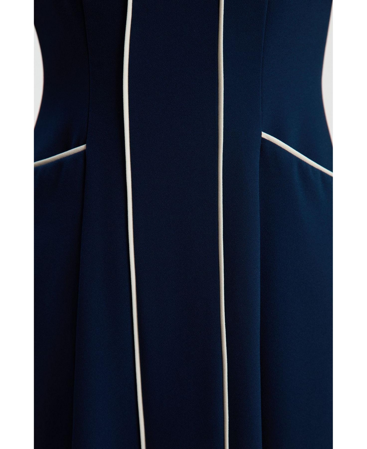 Karen Millen Women's Tailored Zip-Collar Midi Dress