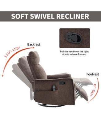 Rocker and Swivel in Fabric