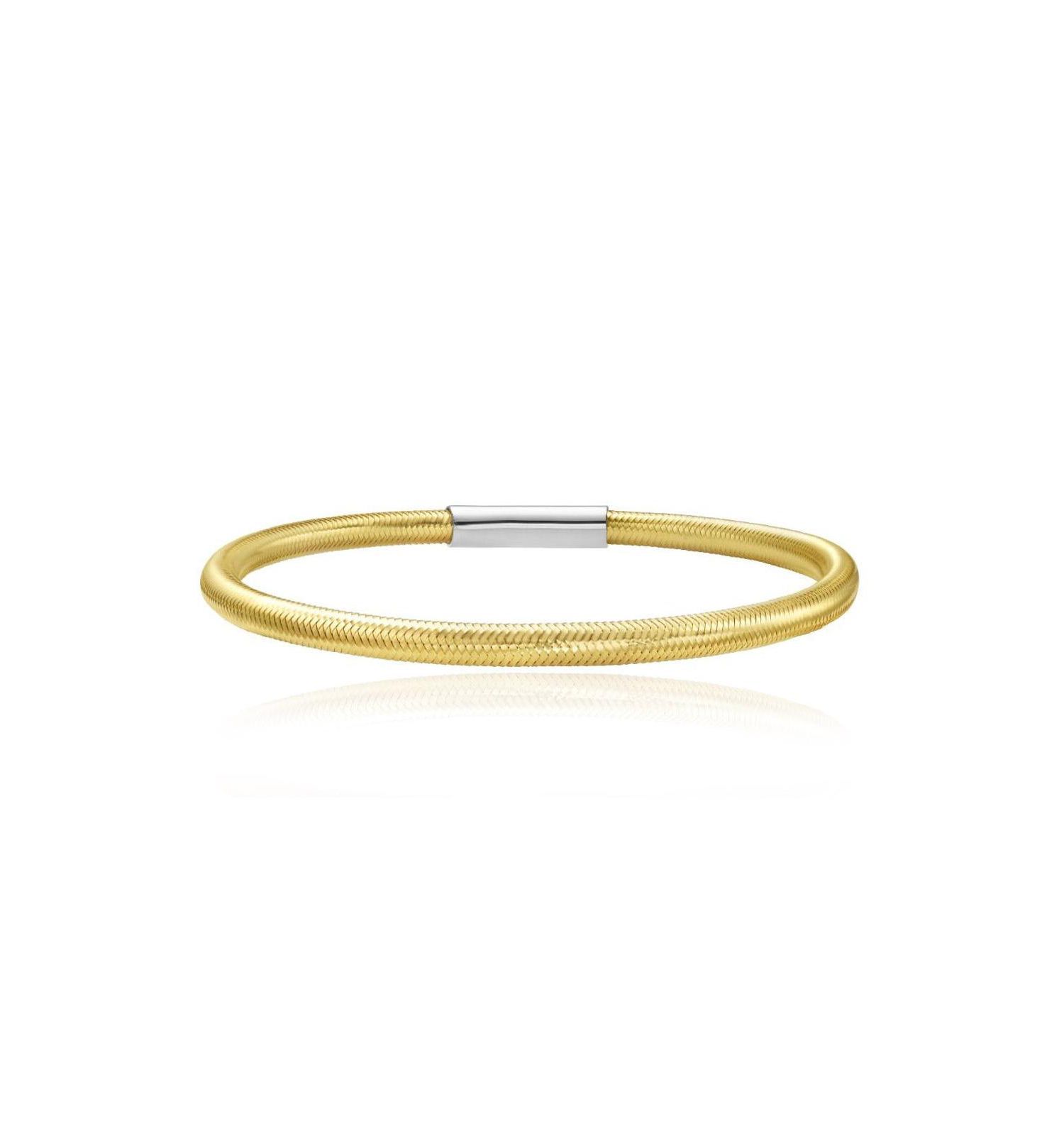 Classic Stretch Bangle 14K Gold-Plated