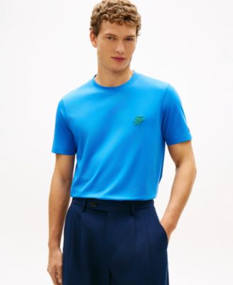 Men's TH Script Embroidered Monogram Crewneck T-Shirt