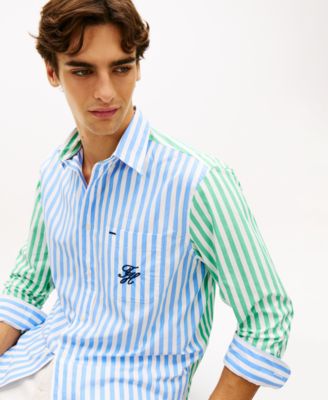 Men's Papertouch Striped Long-Sleeve Shirt