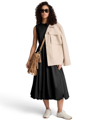 Women's Bubble Hem Midi Dress