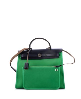 31 Herbag Zip Leather and Toile