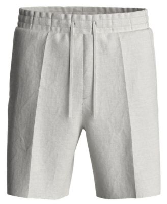 Men's Regular-Fit Linen Drawstring Shorts