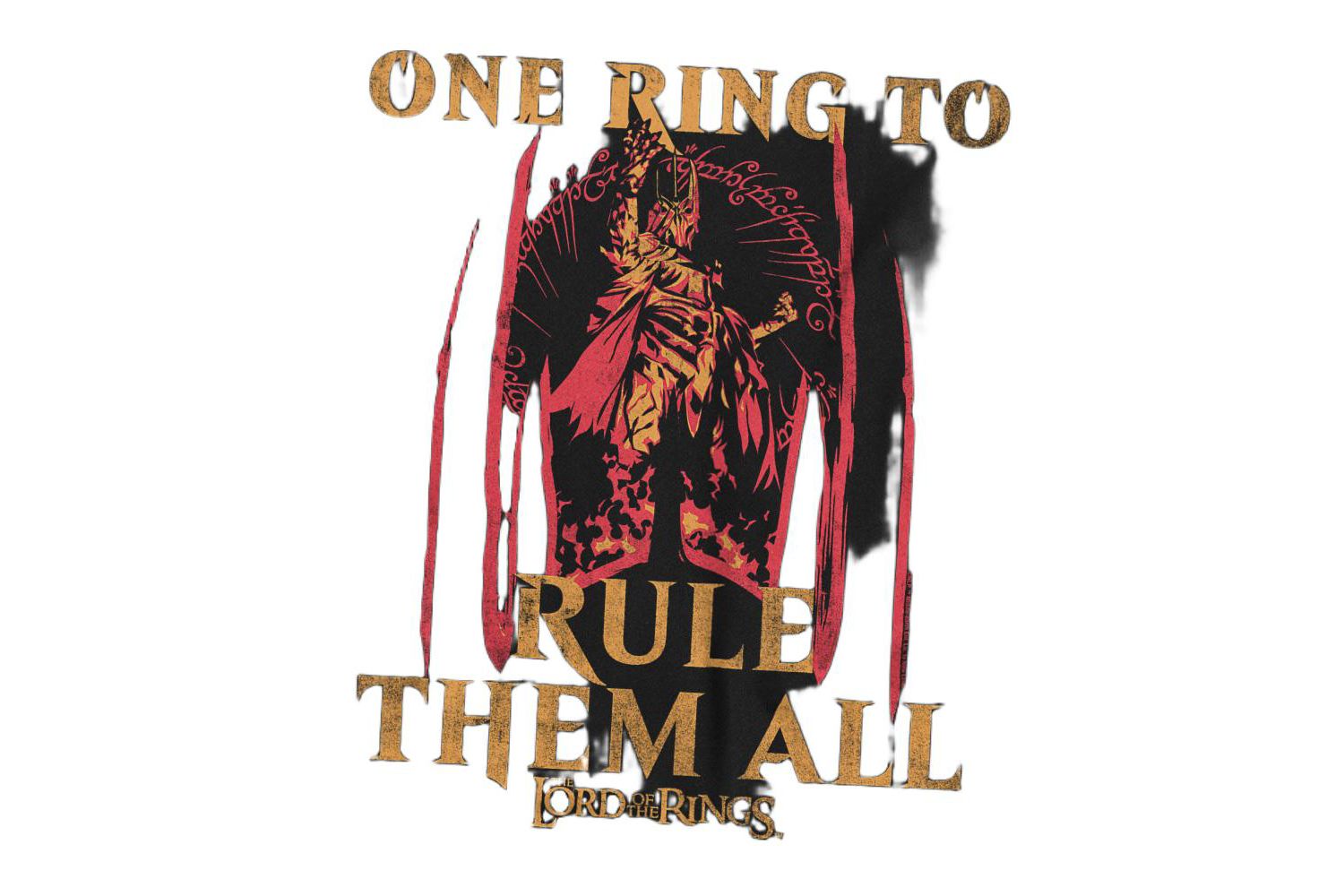 Big & Tall Sauron Helmet And Ring T-Shirt