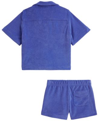 Girls' 2T-6X Terry Shirt & Short, 2-Piece Set