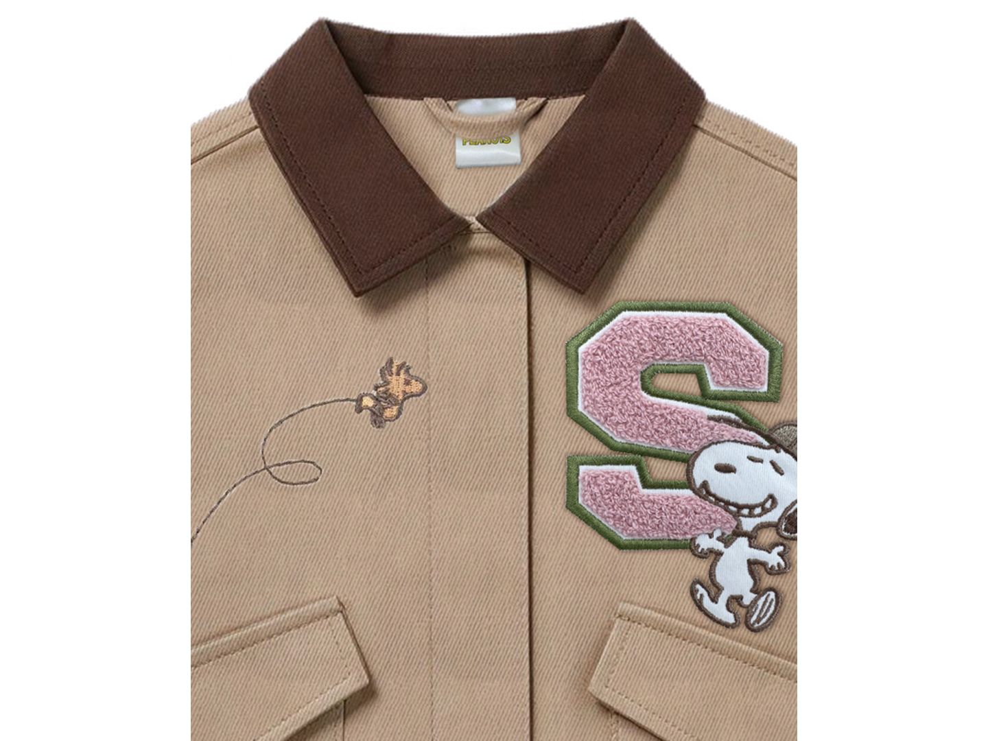 Куртка Peanuts Snoopy Twill Barn Jacket для девочек, цвет: Коричневый — фото 3