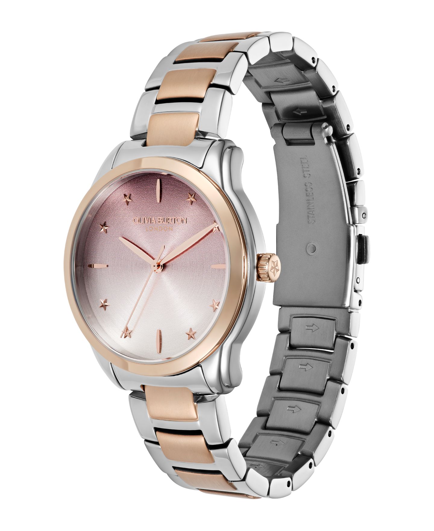 Женские часы Olivia Burton Colourwave, двухцветный стальной браслет, 36 мм — фото 2