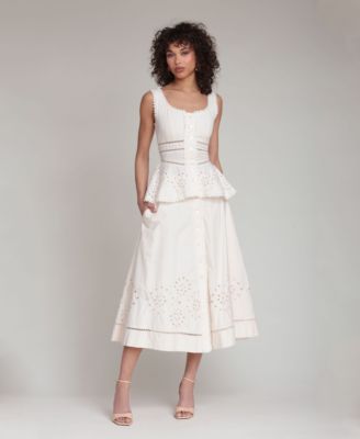 Women's Scoop Neck Peplum Top