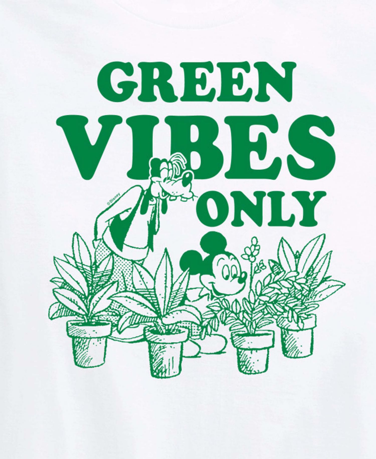 Plus Size Disney Green Vibes Only Short-Sleeve Graphic T-Shirt