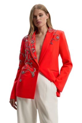 Women's Embellished Single Breasted Blazer